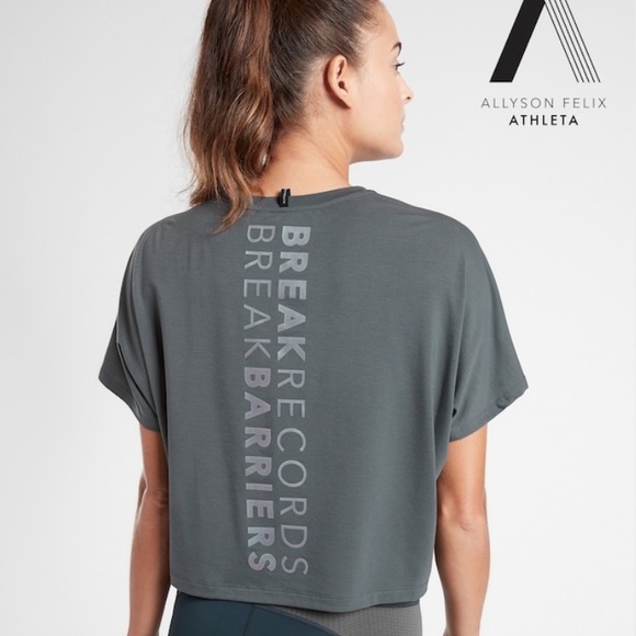 Athleta Tops - NWT Athleta Legend Short Sleeve Tee, S, Bali Green